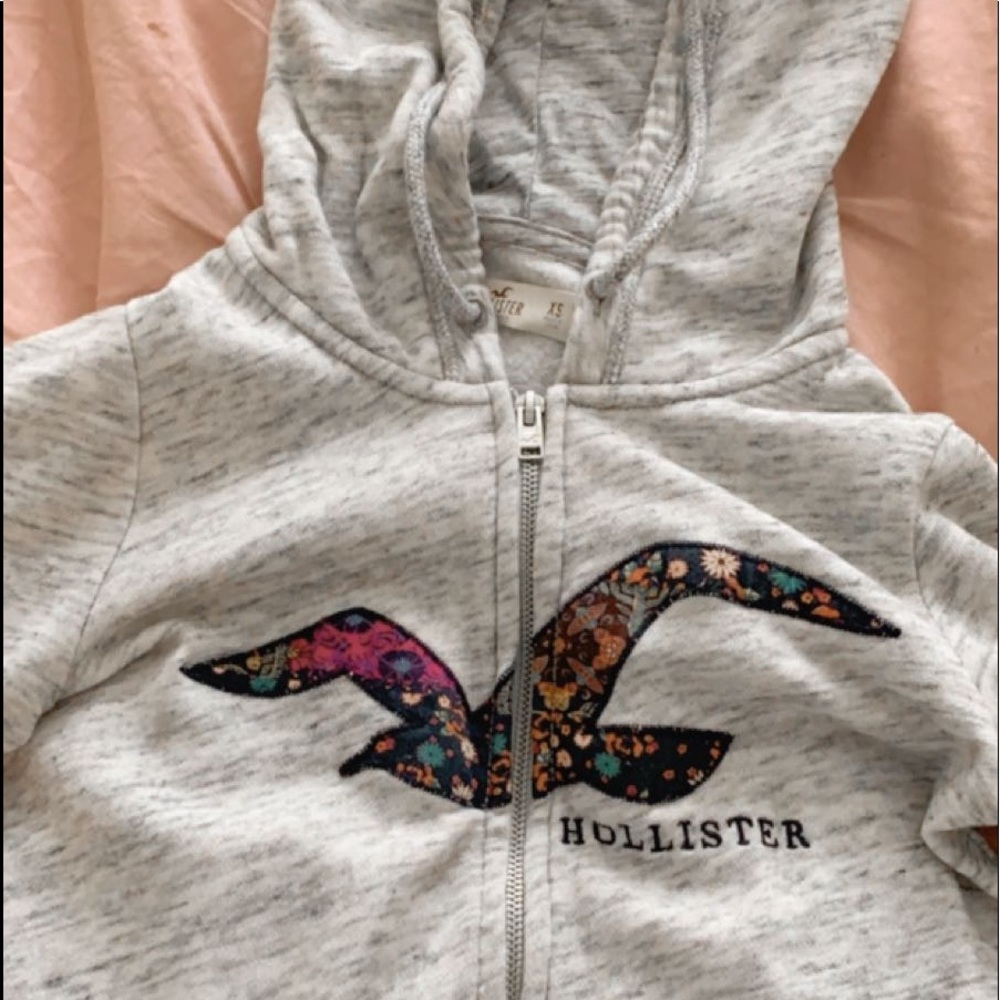 grey zip up